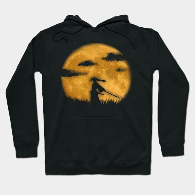 Moon Samurai Hoodie by FattoAMano